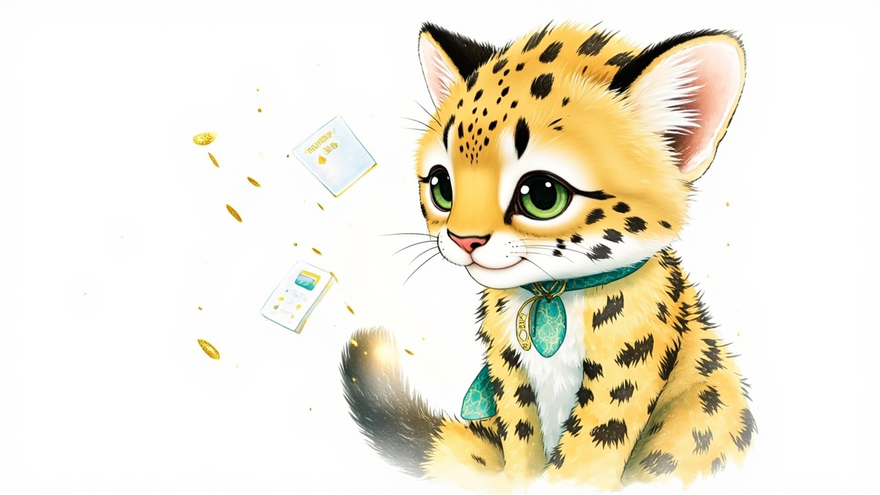 Our Anatolian leopard mascot admiring a smooth app-like interface