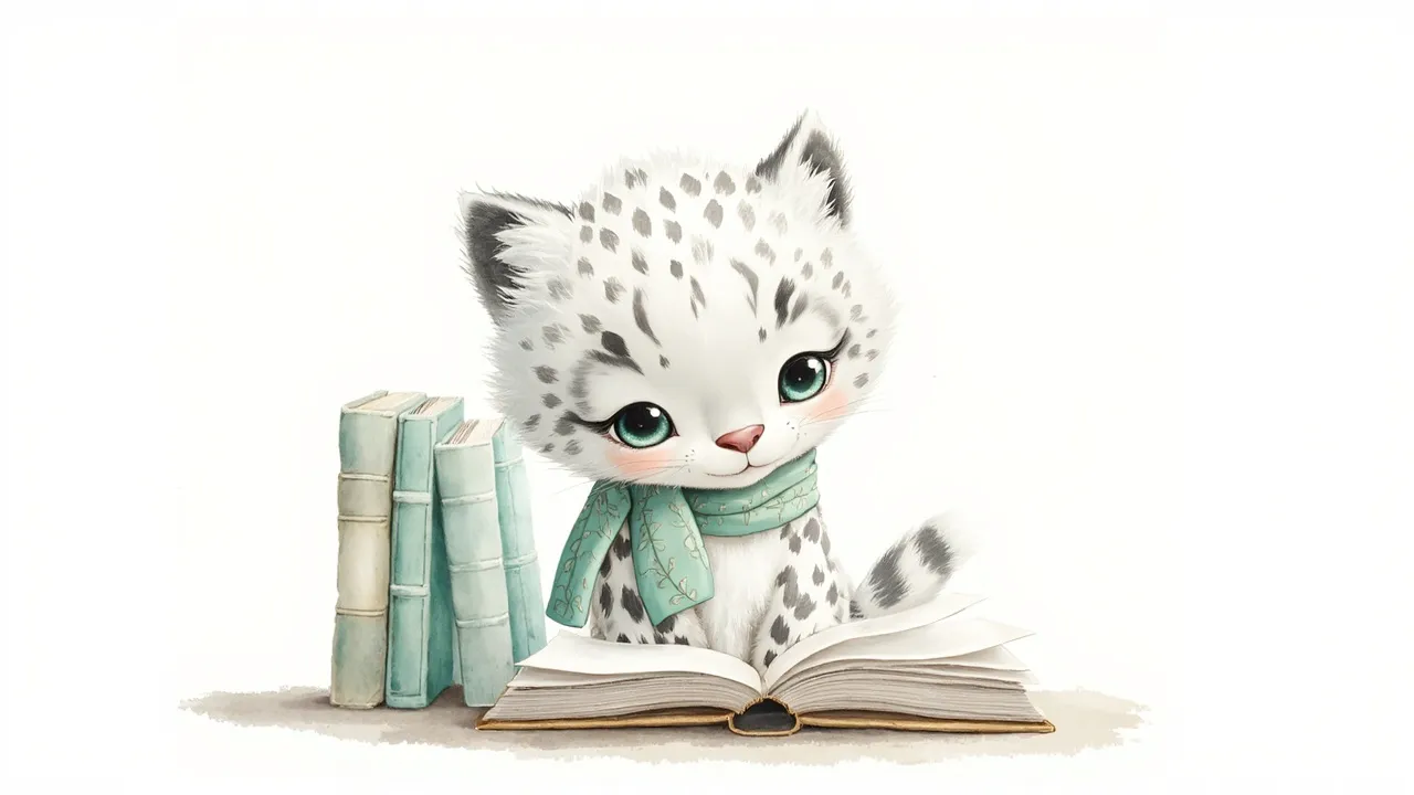 Our Anatolian leopard mascot in a library, symbolizing contribution to the world knowledge library